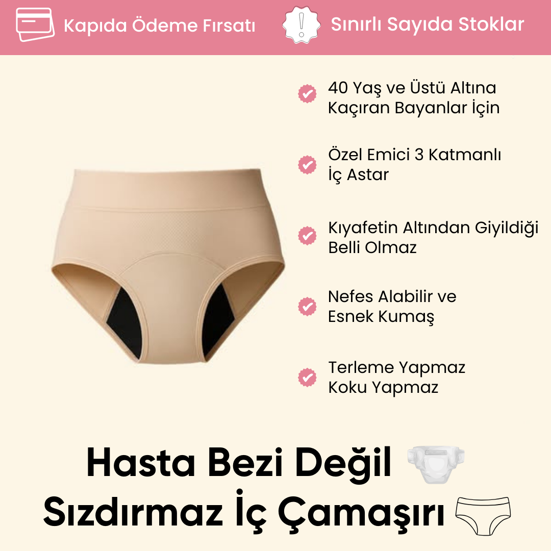 EveryDryies™ Sızdırmaz & Korumalı İç Çamaşırı - 5 Adet 1599 TL