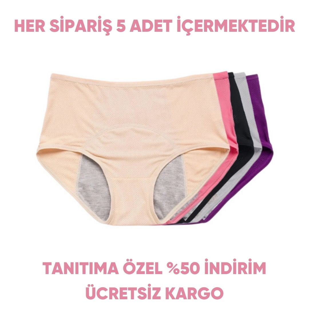 EveryDryies™ Sızdırmaz & Korumalı İç Çamaşırı - 5 Adet 1599 TL